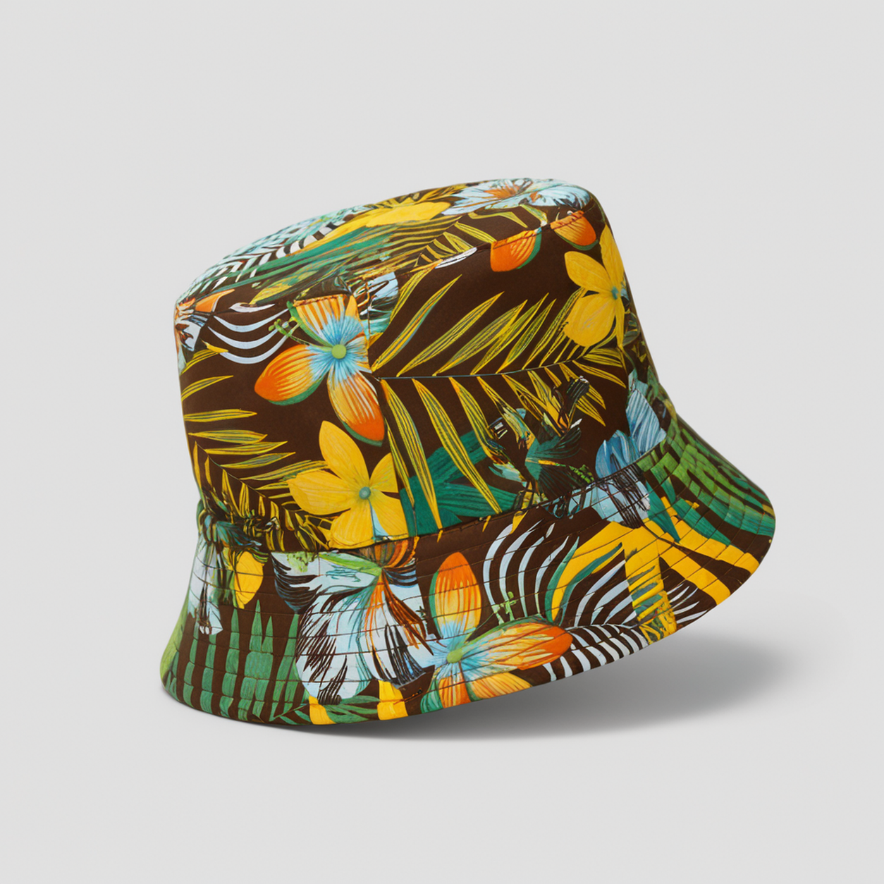 Cocoa Palm Frond Bucket Hat side view