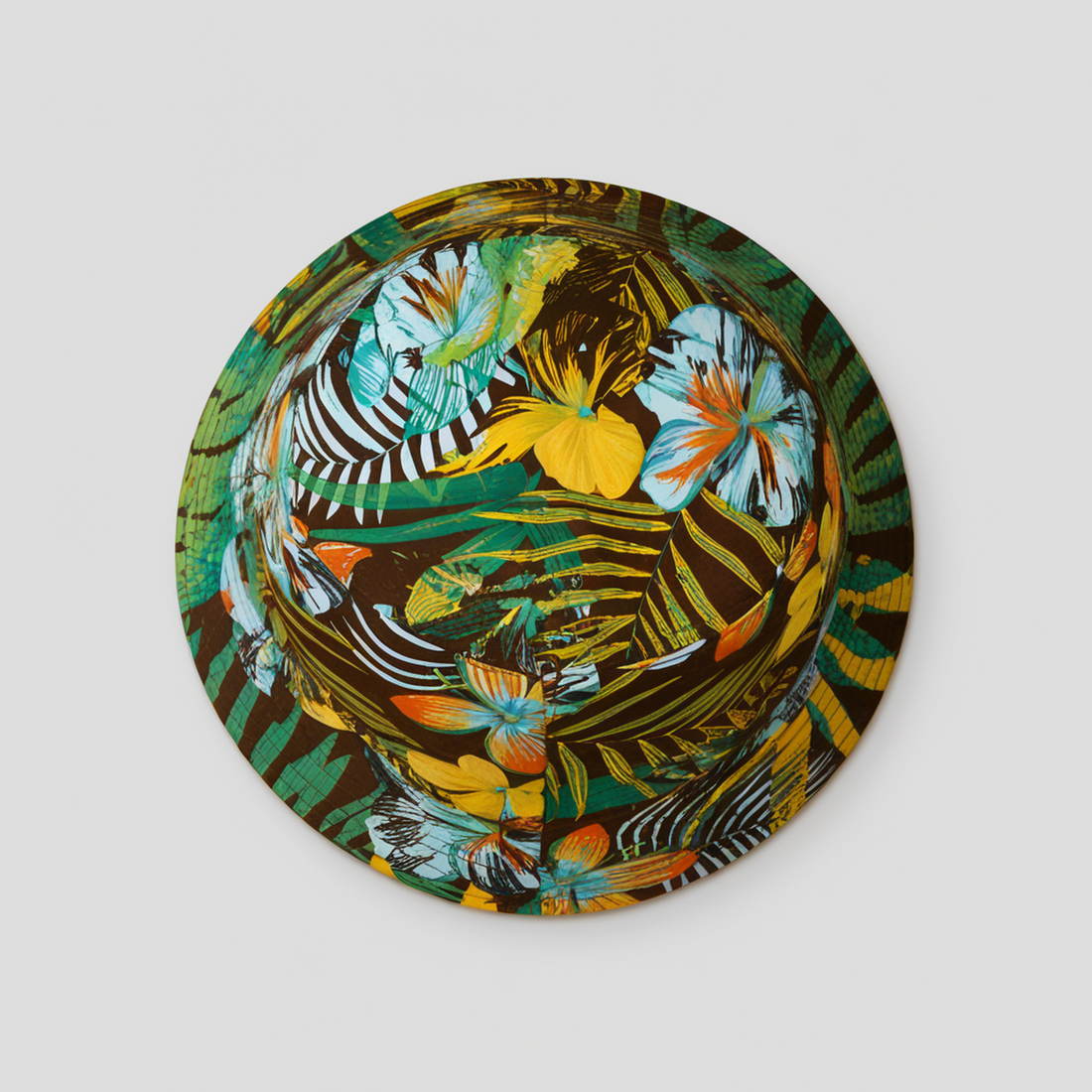 Cocoa Palm Frond Bucket Hat top view