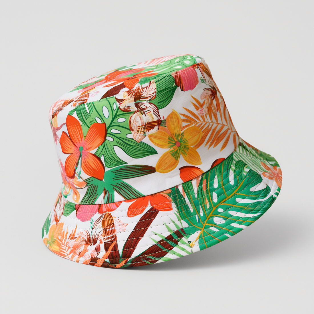 Garden Hibiscus Leaf Bucket Hat side view