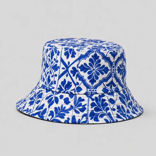 Greek Island Tile Bucket Hat front view