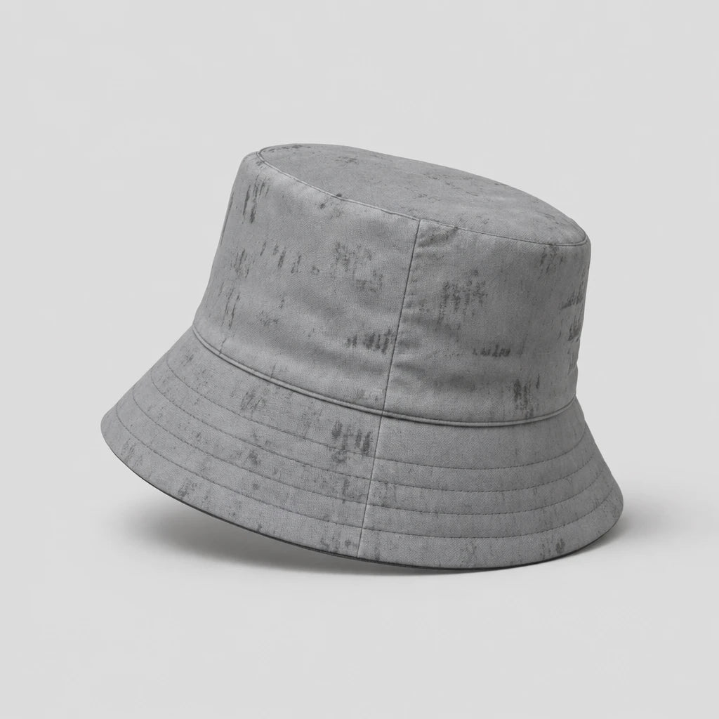 Stone Grey Utility Bucket Hat side view