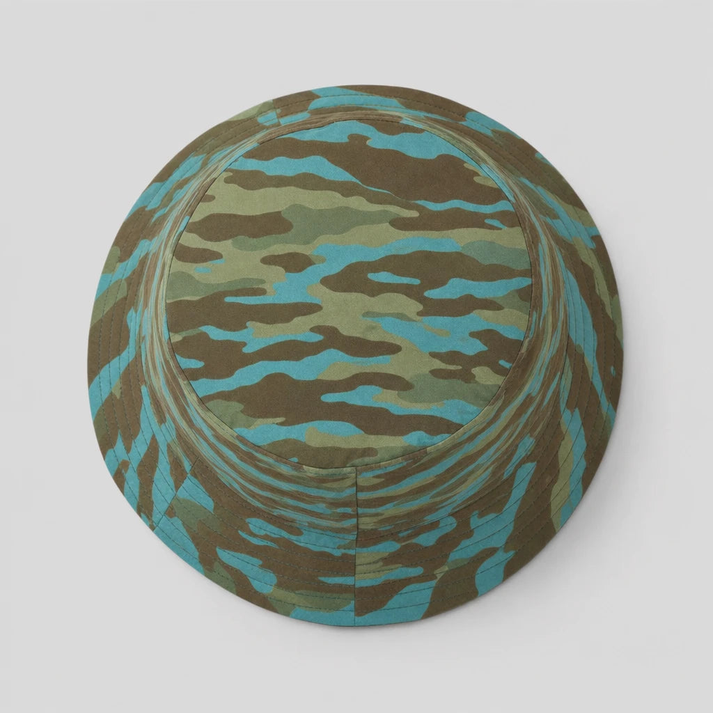 River Camo Bucket Hat top view